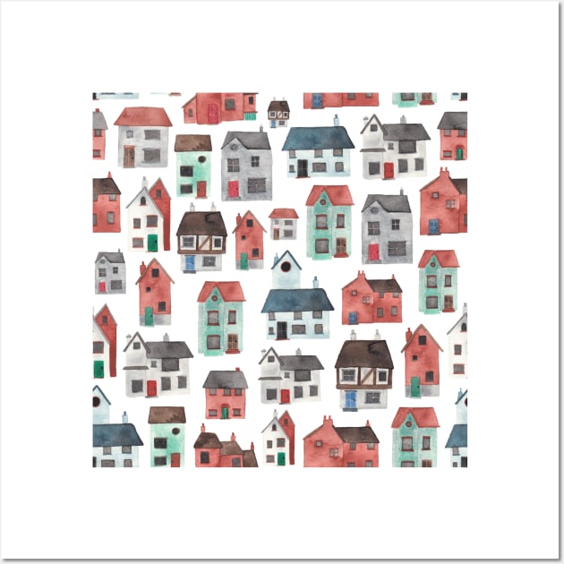 House Pattern Wall Art by Elena_ONeill